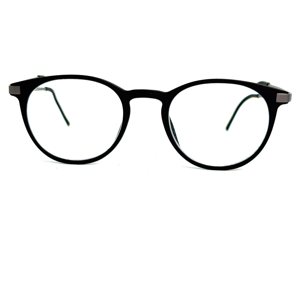 Alfa Eyeglasses Frames 3d LAb Eyeglasses Frames Black ROund full rim 20804